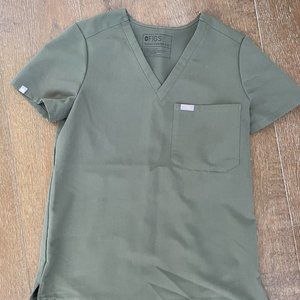 LIMITED EDITION MOSS - FIGS - XS - Catarina One-Pocket Scrub Top